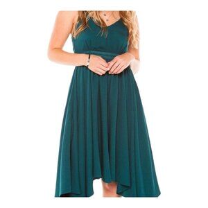 JACK BY BB DAKOTA BLUE GREEN SLEEVELESS MIDI‎ A LINE DRESS STYLE JG48721 SIZE 4
